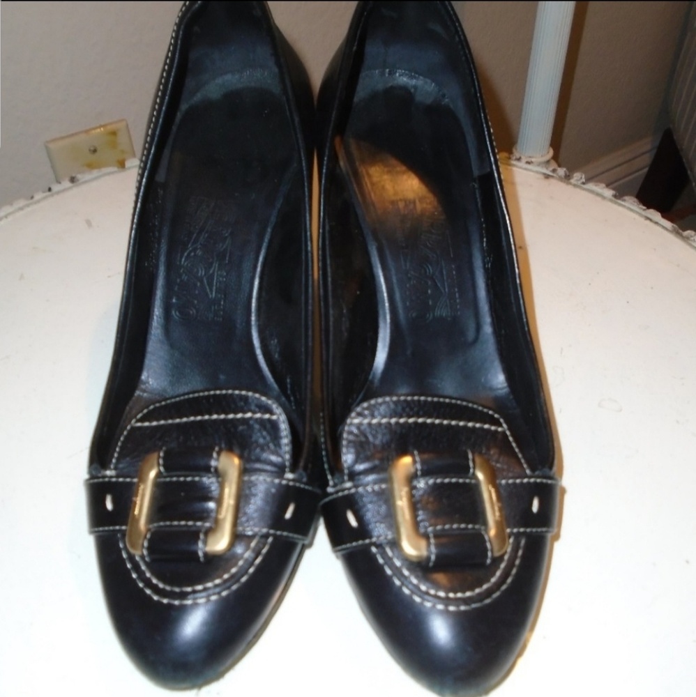 SALVATORE FERRAGAMO BLACK SHOES